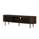New Classic Furniture Brax Wood TV Console for TVs up to 82", Walnut