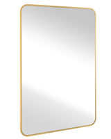 Gold Bathroom Wall Mirror,20x 30 Inch Rectangle Vanity Modern Mirror with Tempered