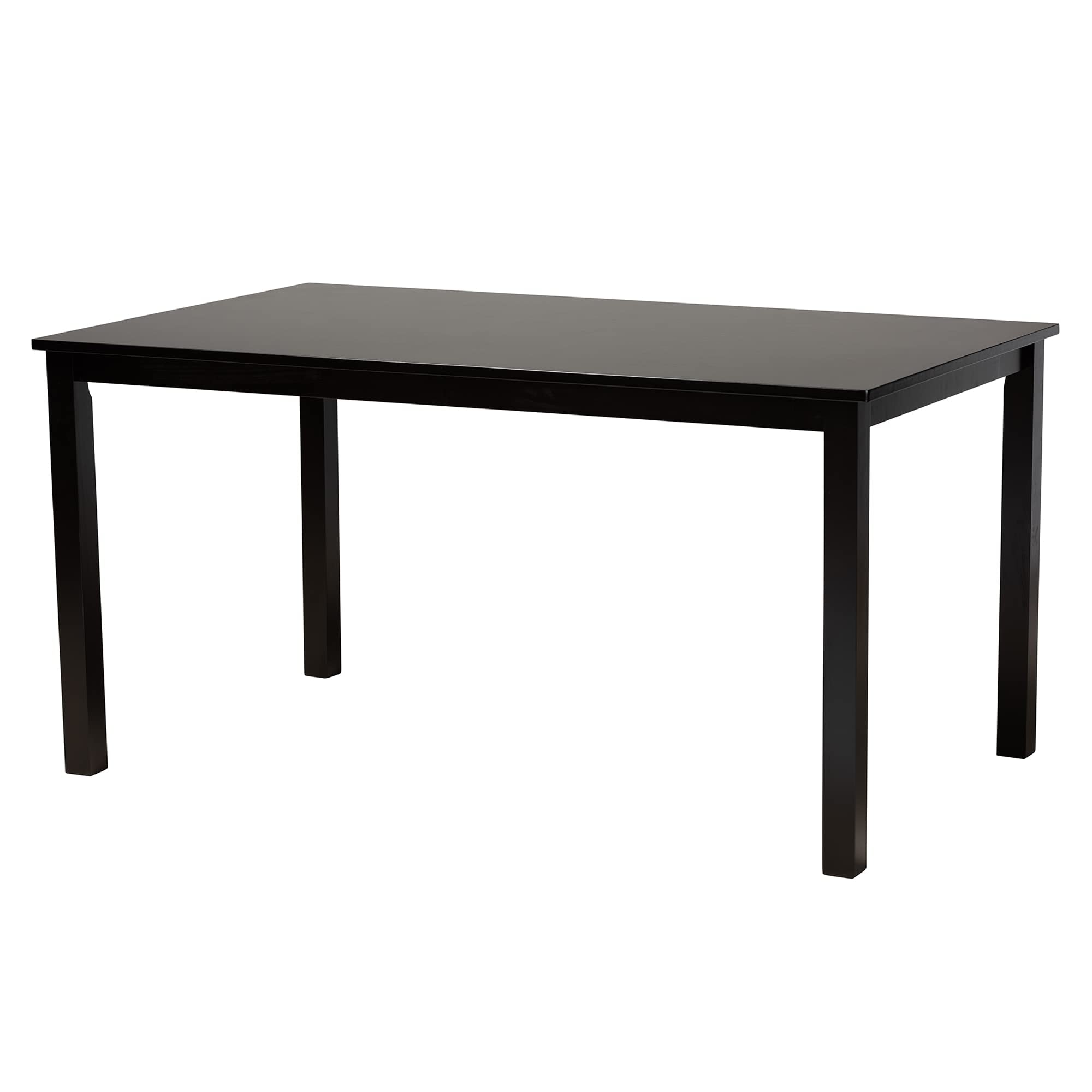 Olympia Dining Set, 6-Piece, Beige/Espresso Brown