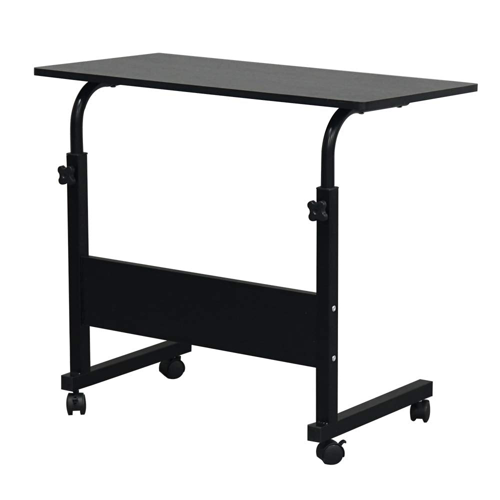 RollMate Rolling Sofa Side Table with Wheels – Adjustable Laptop & Snack Desk