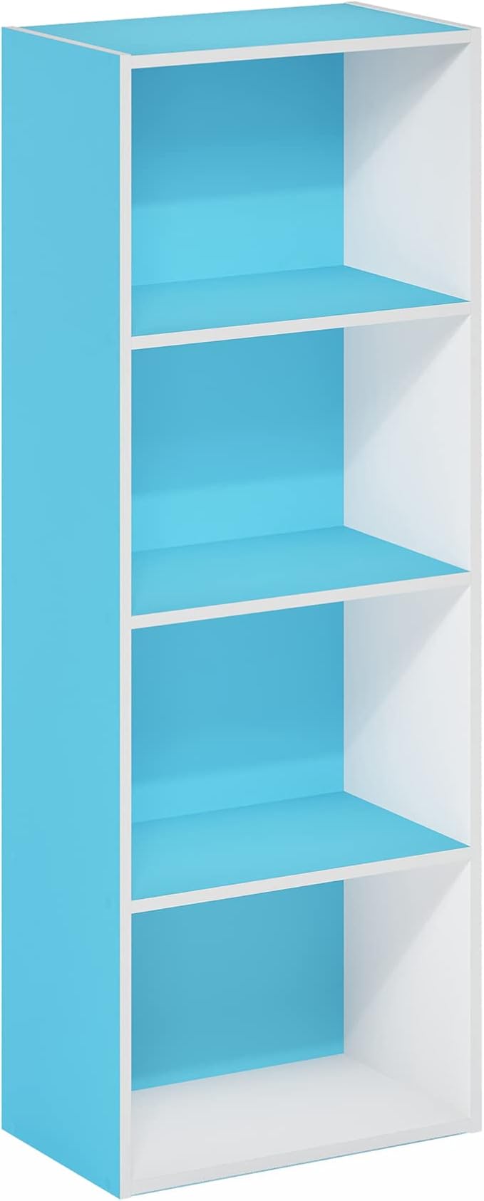 Luder Bookcase / Book / Storage, 4-Tier, White