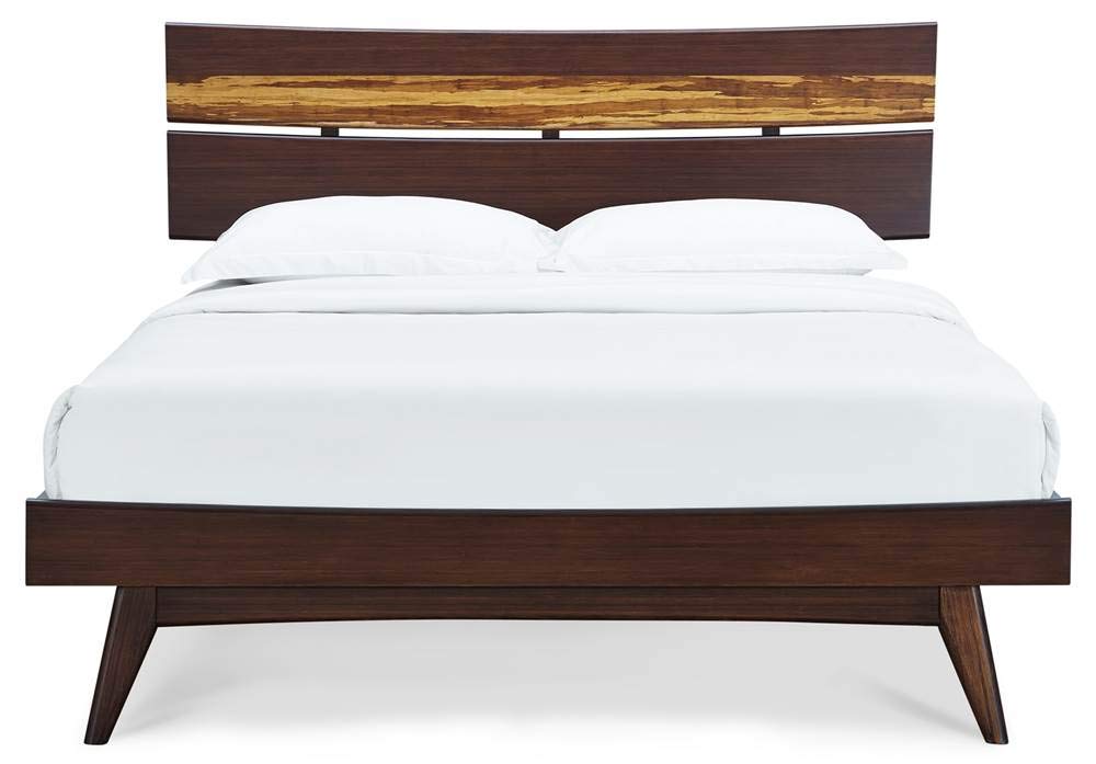 Classic Azara Bamboo Platform Bed King Sable