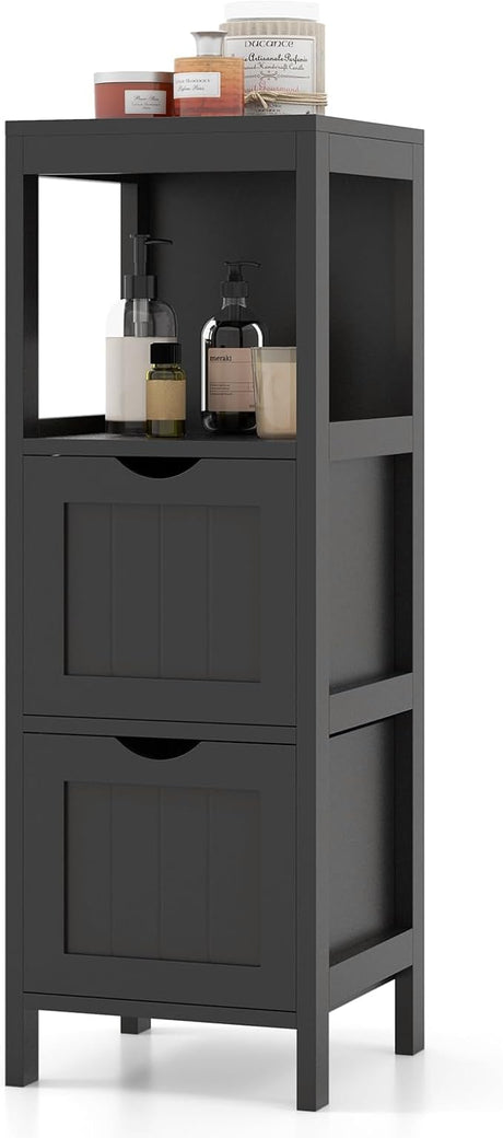 Bathroom Organizers and Storage Cabinet - Storage Organizer Rack Stand with 2 Removable Drawers,