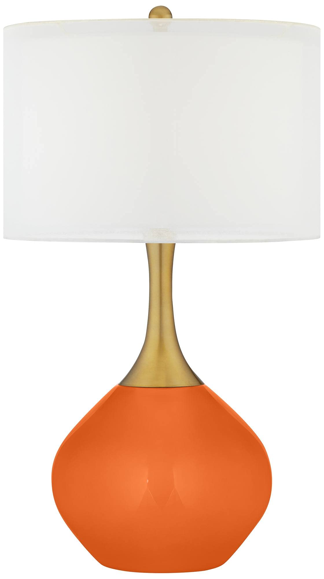 Brass 30 1/2" Modern Invigorate Orange Table Lamp
