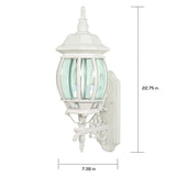 Nuvo 60/888 Three Light Outdoor Wall Mount, UNKNOWN, White