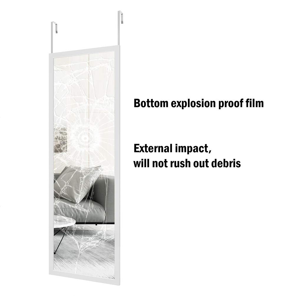 48" x 16" Over The Door Mirror Full Length Mirror Door Mirror Wall Mirror Hanging with