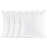 Feather Throw Pillow Inserts Set of 4, Soft Fluffy Square 22 x 22 Inches Decorative Pillow