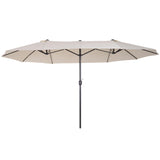 Extra Large 15ft Patio Umbrella, Double-Sided Outdoor Umbrella