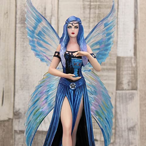 Now Anne Stokes Enchantment Fairy Figurine, Blue, 26cm Blue