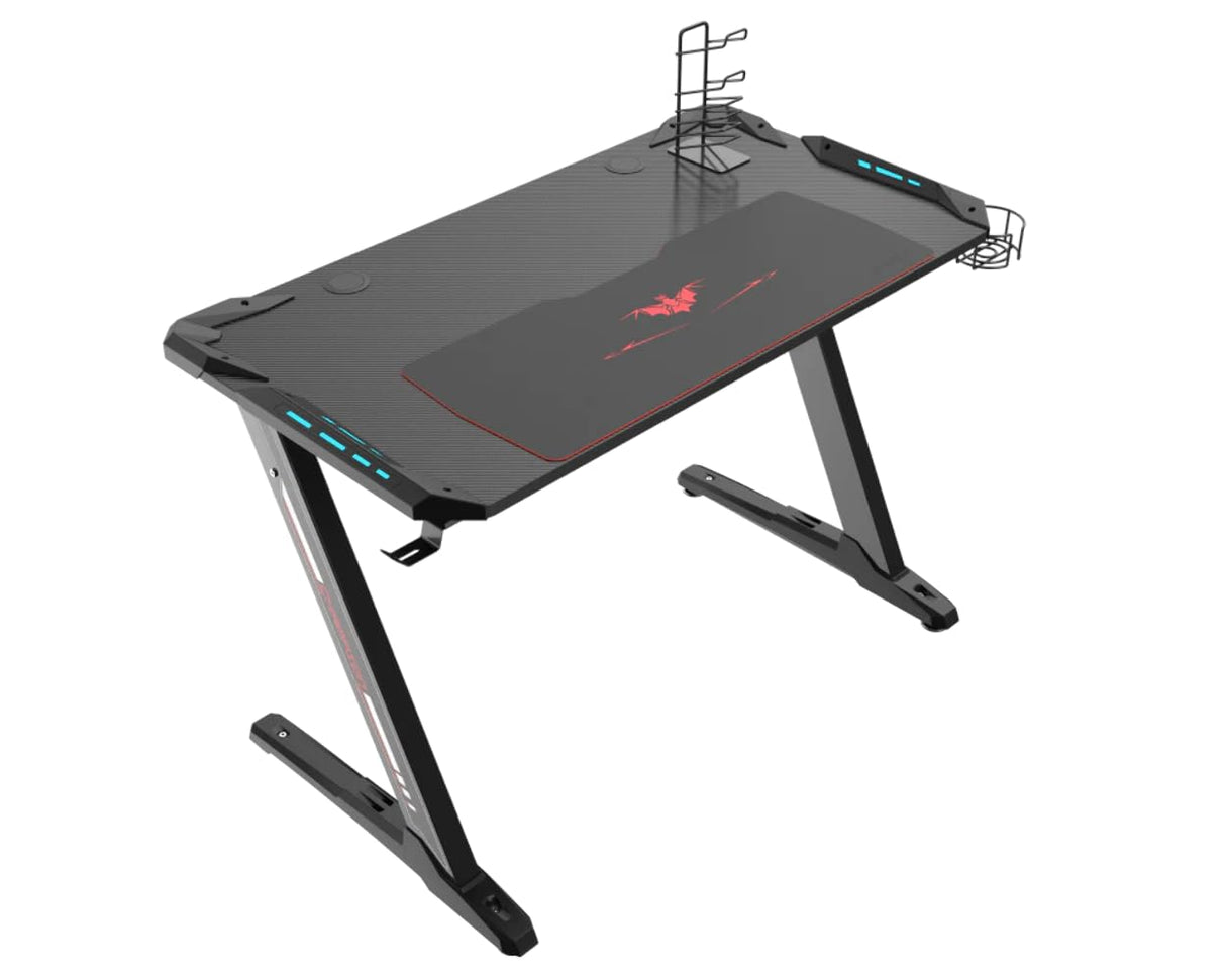 Z1-S Pro Gaming Desk 44.5" Z Shaped Home Office PC Computer Desks Gamer