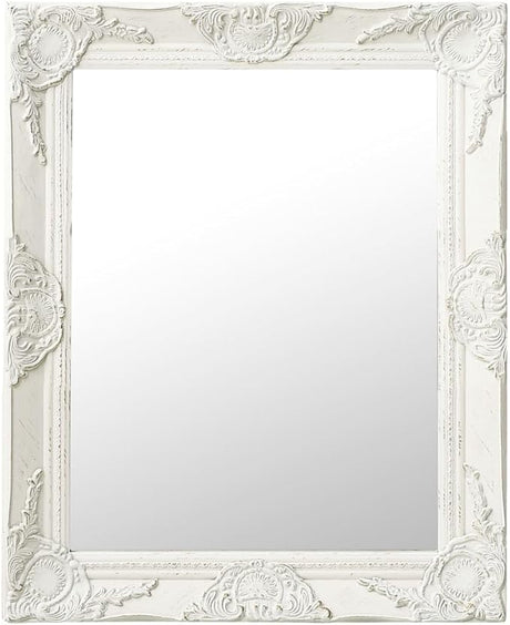 Wall Mounted Baroque Style Mirror 19.7"x31.5" in Gold, Ornately Designed