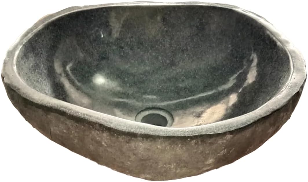 PACIFIC Natural River Stone Vessel Sink – Handcrafted Bathroom Basin
