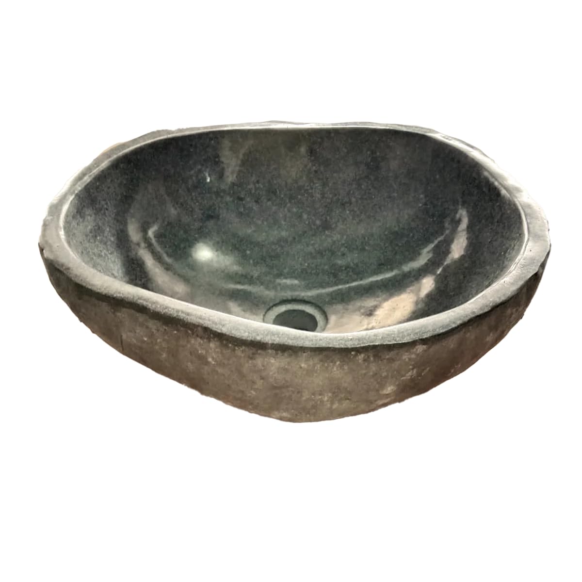 PACIFIC Natural River Stone Vessel Sink – Handcrafted Bathroom Basin