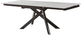 Expandable Dining Table for 6-8 Seat, Modern Rectangle Design with Extension Leaf for Kitchen Restaurant,