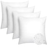 Pack of 4 18x18 Outdoor Pillow Inserts, Water Resistant Throw Pillow Inserts