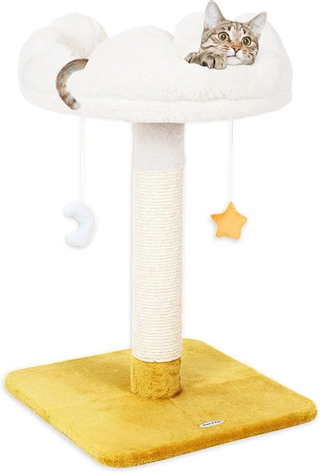 Cloud Cat Scratching Post with Bed, Cat Tree Tower