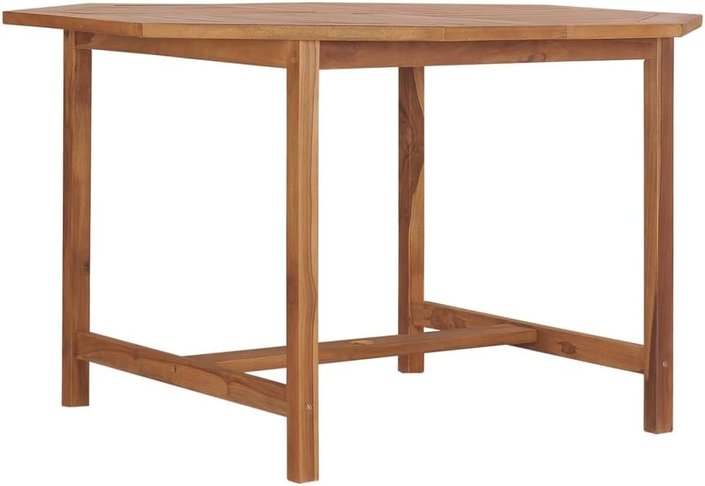 Patio Dining Table 43.3"x43.3"x29.5" Solid Wood Teak,Classic Teak Wood Garden