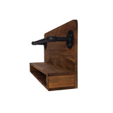 Industrial Wine Racks Wall Mounted with Stem Glass Holder