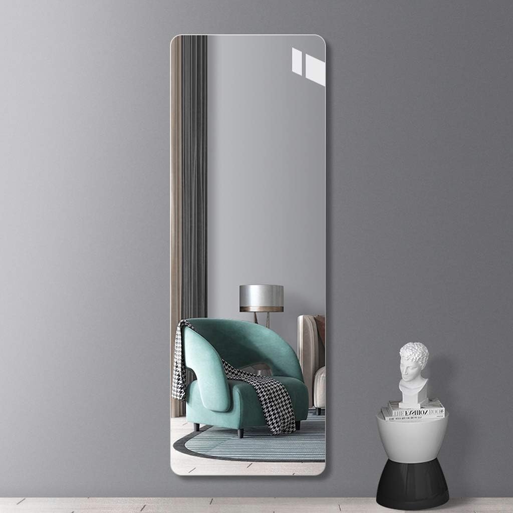 Frameless Dressing Mirror, Wall-Mounted Full-Length Mirror for Living Room