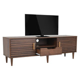 Mid-Century Modern TV Stand for 65 Inch TVs, Wood Entertainment Center TV Console