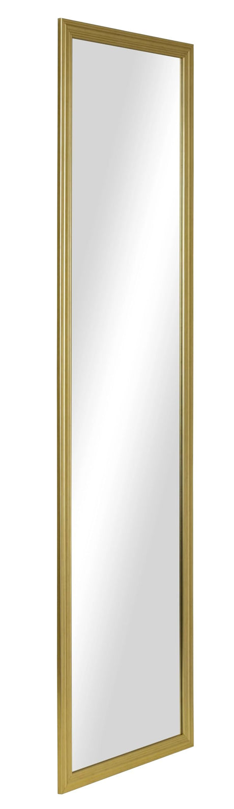 13x49 Rectangular Full-Length Mirror (Gold) The Door Full Body Wall Mirror