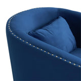 Alba Swivel Chair in Navy