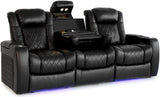 Home Theater Seating | Premium Top Grain Italian Nappa 11000 Leather, Power Headrest,