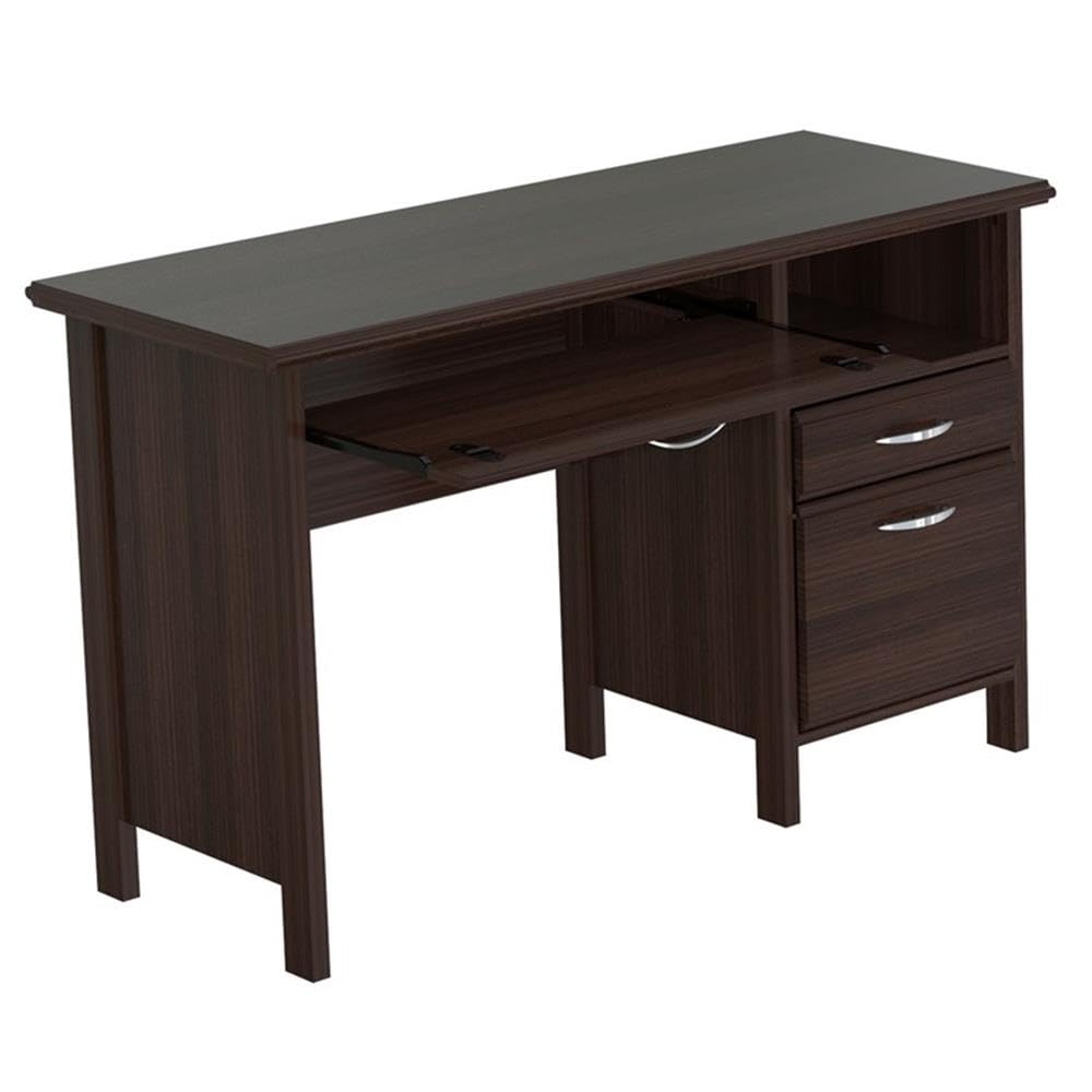 America, 29.72" H x 47" W x 21.5" D, Espresso/Wenge Softform Desk