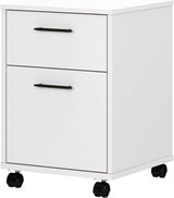 Key West 2 Drawer Mobile File Cabinet, Rolling File Cabinet for Home Office