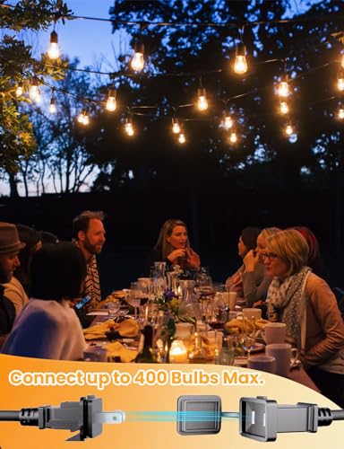 Outdoor String Lights Led 105FT, Commercial Grade Patio Lights