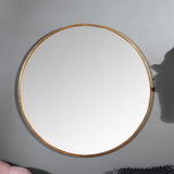 Large Round Gold Framed Wall Mirror 80cm x 80cm