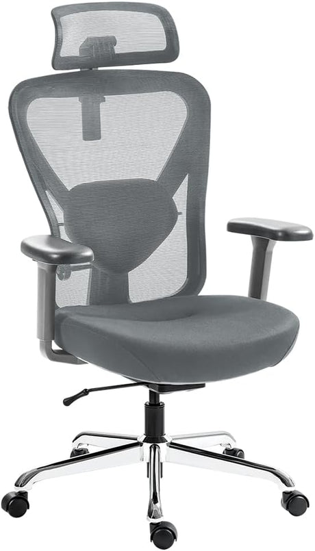 Q1 Ergonomic Office Chair with Back Support - Adjustable Home Office Desk Chair with Headrest