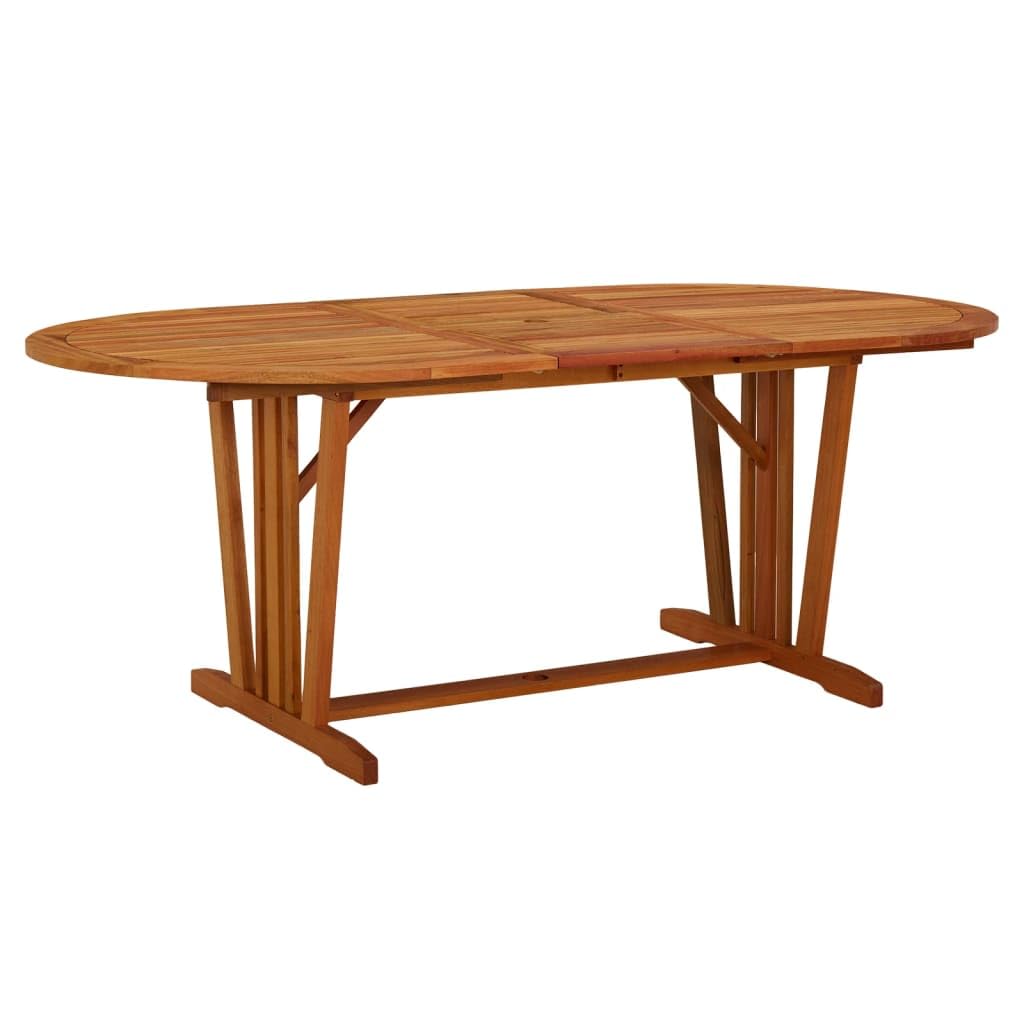 Patio Table 78.7"x39.4"x29.5" Solid Wood Eucalyptus