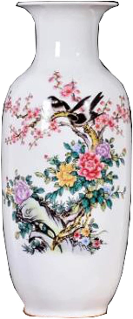 Ornamental vase Chinoiserie Jingdezhen Porcelain Vase Pastel