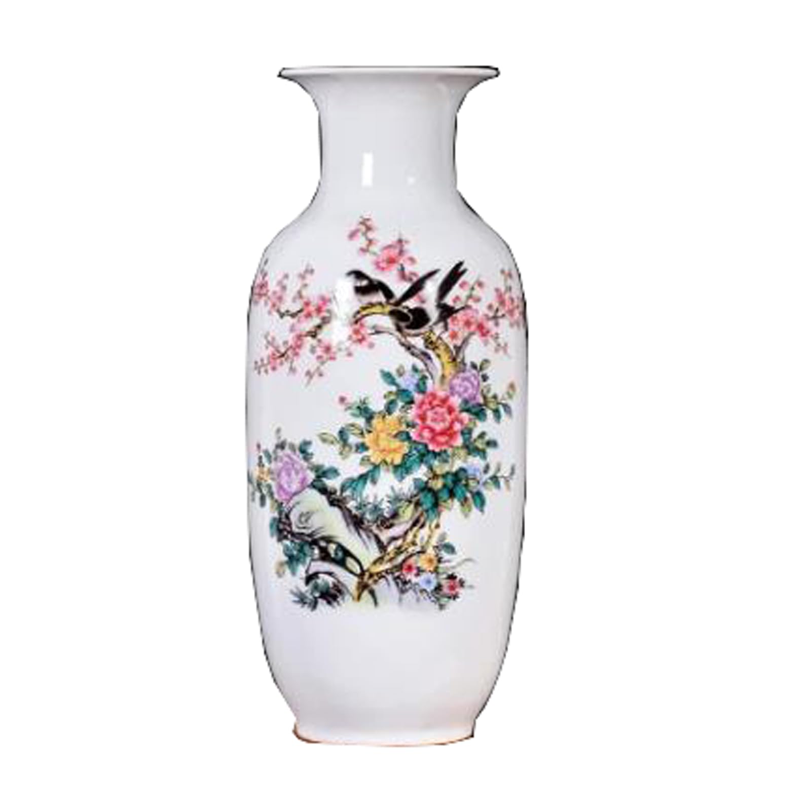 Ornamental vase Chinoiserie Jingdezhen Porcelain Vase Pastel