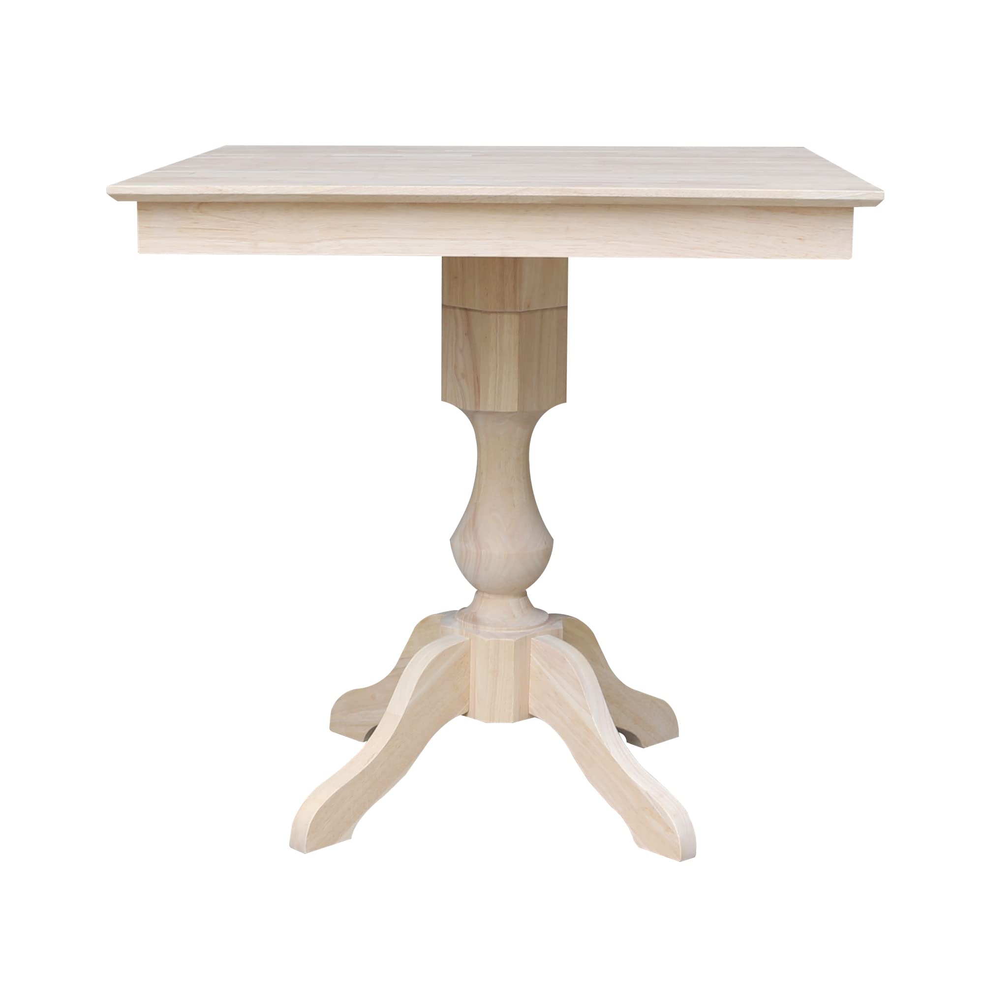 Table with 4 Stools, Unfinished