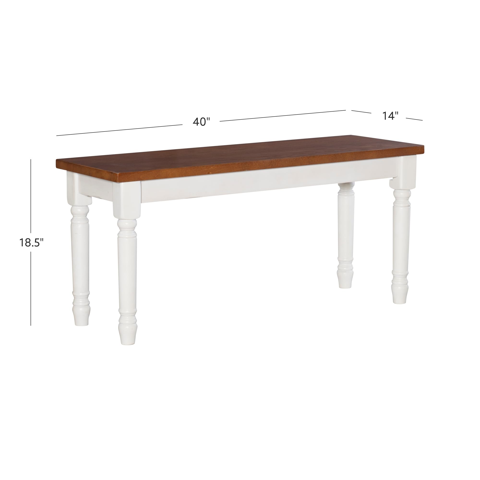 Six Piece Set, White & Honey Brown
