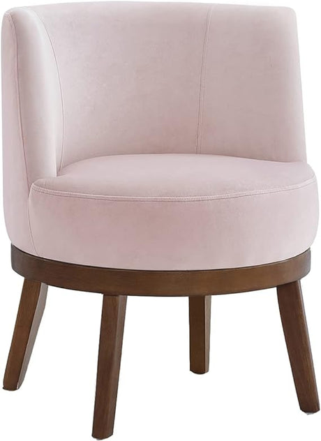 Modern 360 Degree Swivel Accent Chair, Comfy Velvet Round Accent Chair