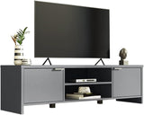 Large Media Console with Cable Management for 65, 75 Inch Media Storage Gaming Living