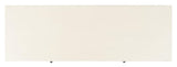 SAFAVIEH Home Collection Ajana Distressed White and Honey Brown 2-Door 1-Shelf Media 50-inch Flatscreen TV Stand