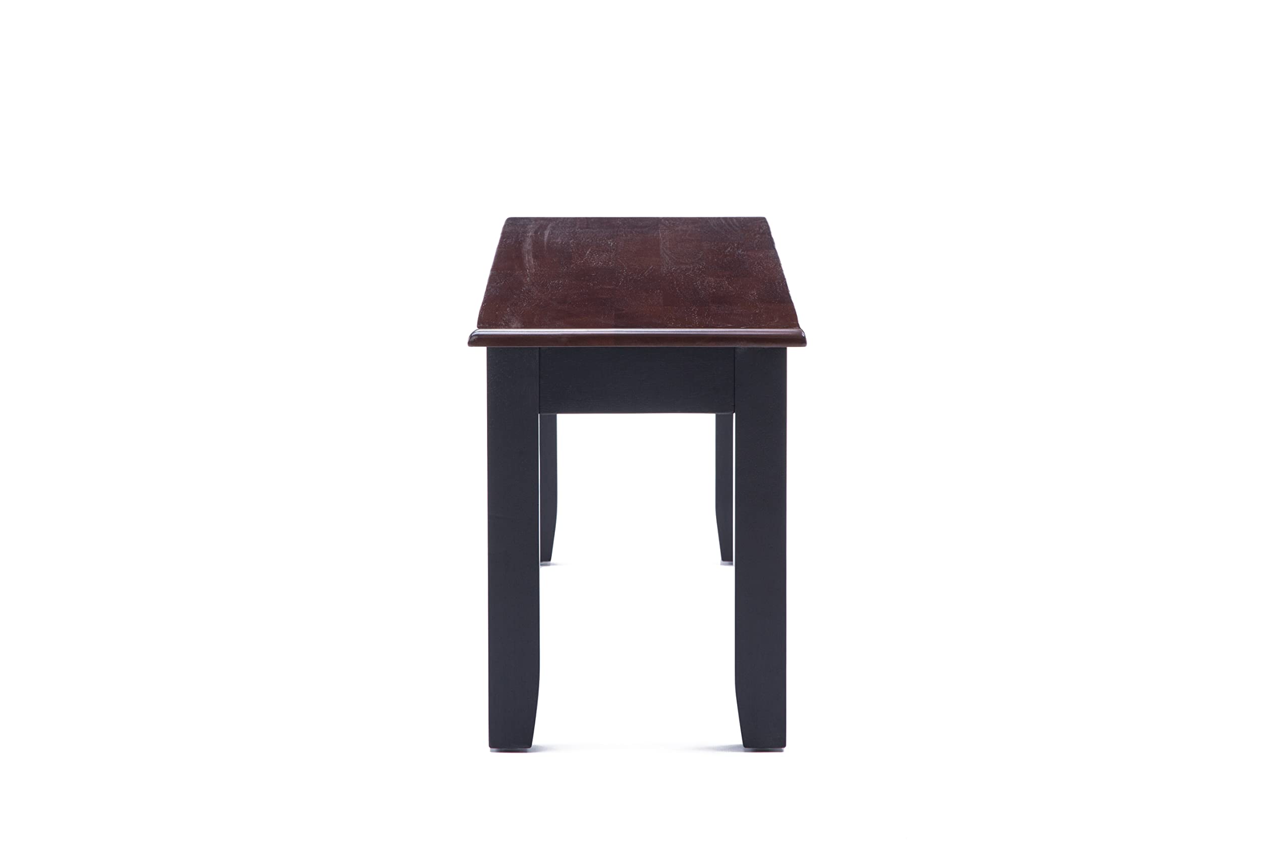 Boraam Bloomington Bench, Black/Cherry
