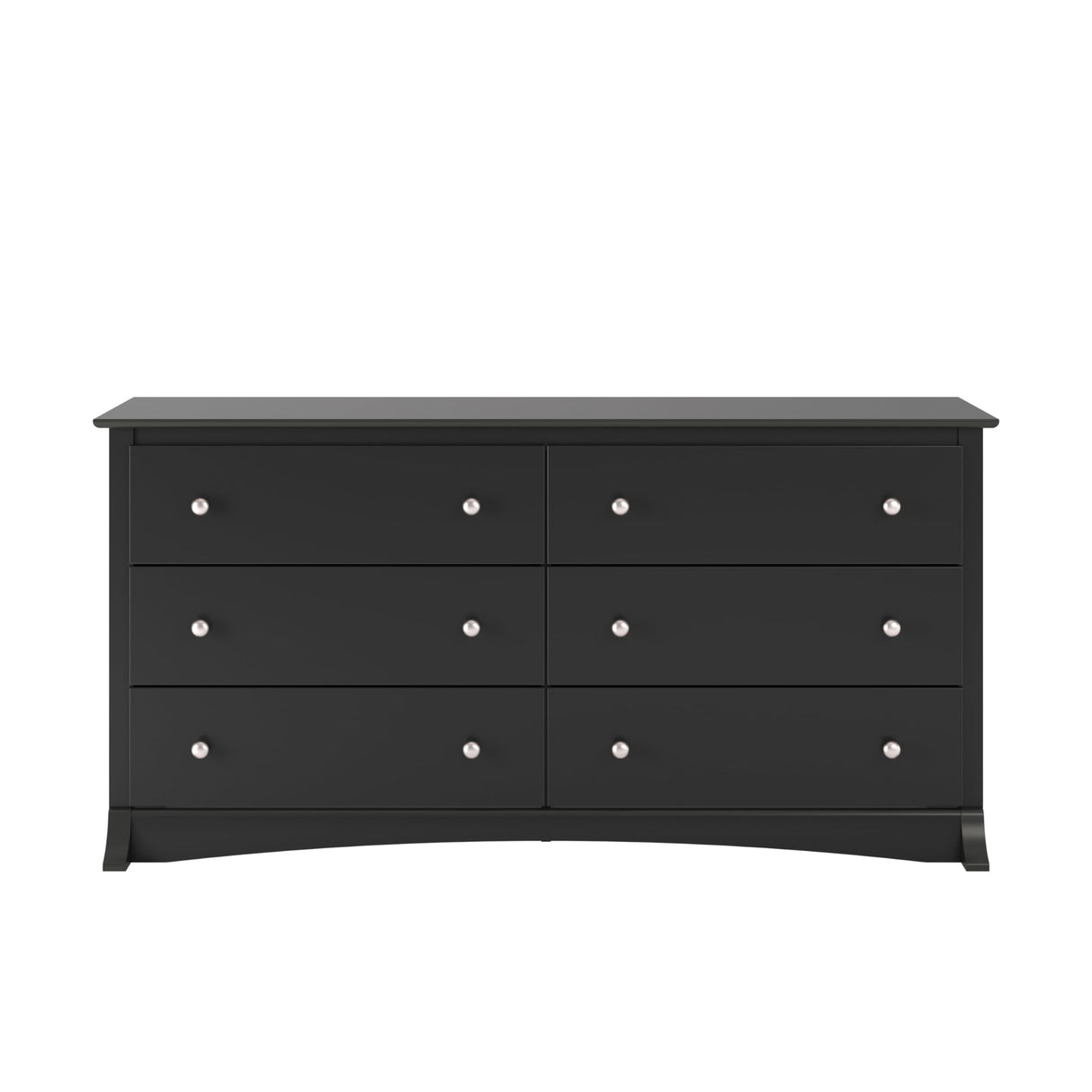 Sonoma Bedroom Furniture: Black Double Dresser for Bedroom, 6-Drawer Wide Chest of Drawers