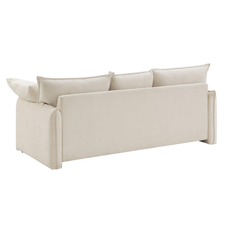 Seater Sectional Sofa Couch, Modern Loveseat Sofas for Living Room, Small Sofas Couches for Small Spaces,Easy to Install,Beige