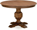 FE3-0N-TP Ferris Modern Kitchen Table - a Round Dining Table Top with Pedestal Base