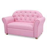 Kids 2-Seat Sofa with Gem Studs | Cute & Comfy Loveseat for Playroom