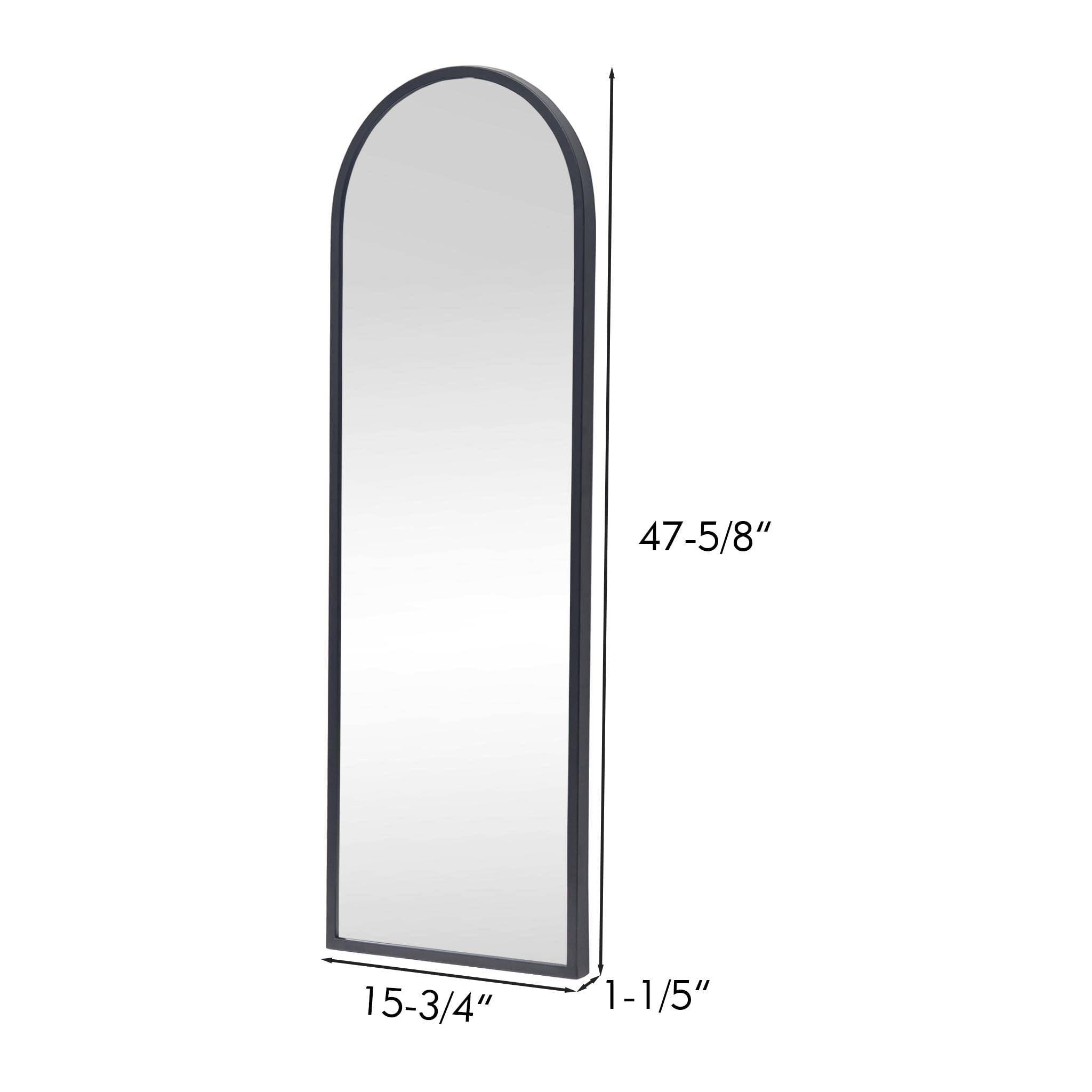 Arched Wall Mounted Mirror, Full Length Door Floor Mirror