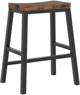 Bar Stools, Set of 2 Bar Chairs, 23.6 Inch Saddle Stools, Kitchen Counter Stools