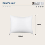 Yuexiu Pillows Standard Size Set of 2, Cooling and Supportive Hotel Quality Pillows for Side, Back and Stomach Sleepers, Luxury Fluffy Down Alternative Plump Filling Soft Bed Pillows for Sleeping