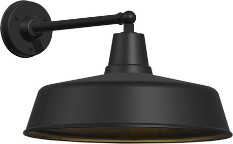 Large 18" Outdoor barn gooseneck Light, Vintage Farmhouse Style Wall Mounted barn Light