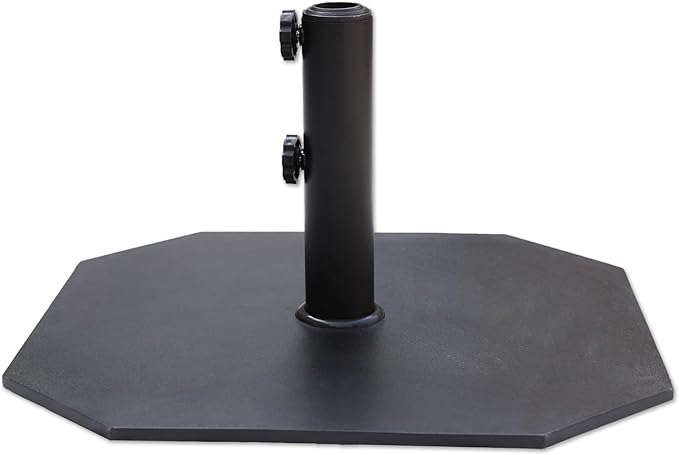 34lbs Heavy Duty Round Outdoor Patio Umbrella Base, Steel Plate Stand Weight